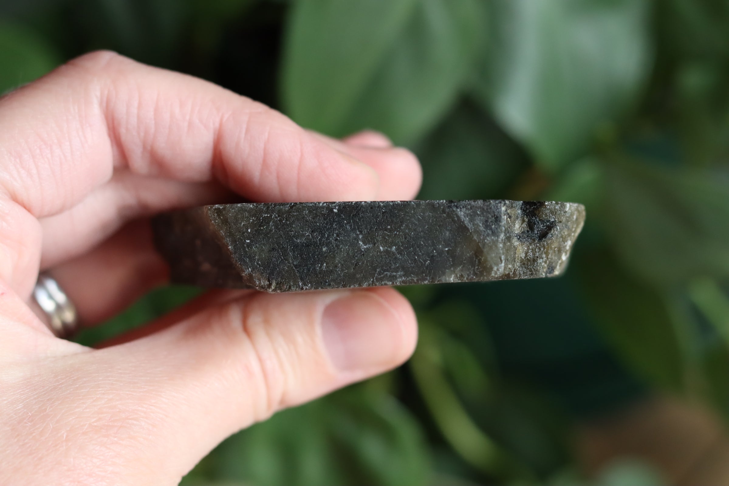 Semi polished labradorite slab 13