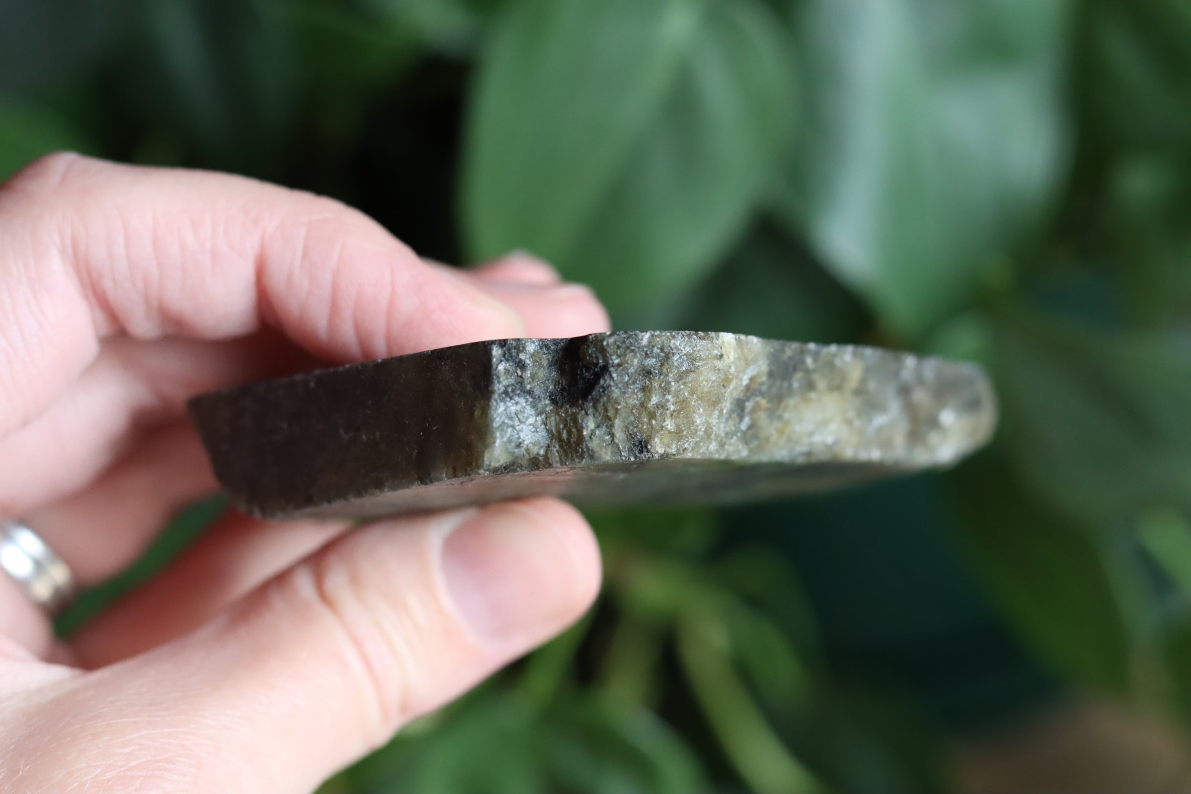 Semi polished labradorite slab 13