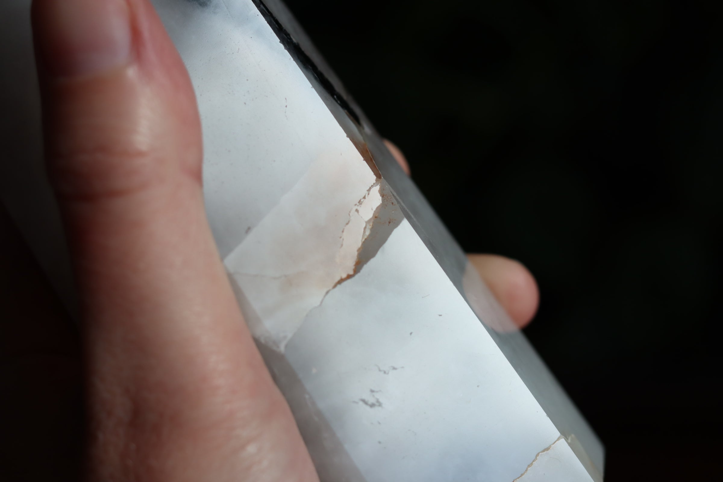 Black tourmaline in quartz tower 3