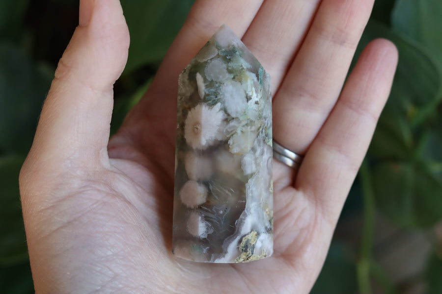 Flower agate tower 20 new