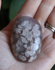 Flower agate pocket stone 10