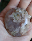 Flower agate pocket stone 14