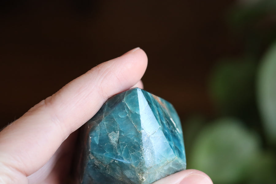 Blue apatite tower 13