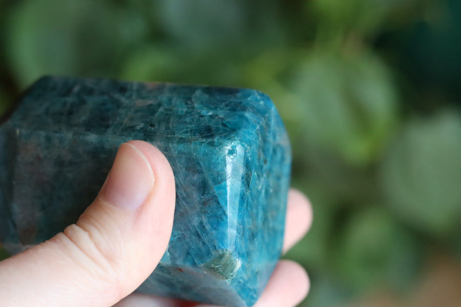 Blue apatite tower 14