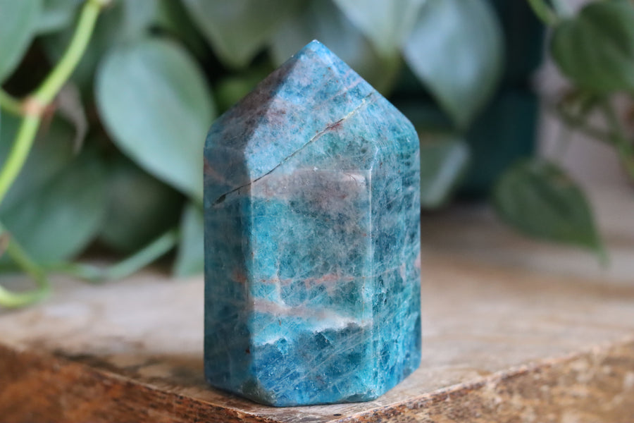 Blue apatite tower 14