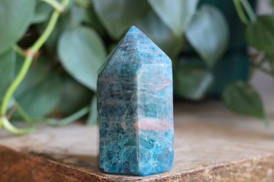 Blue apatite tower 14