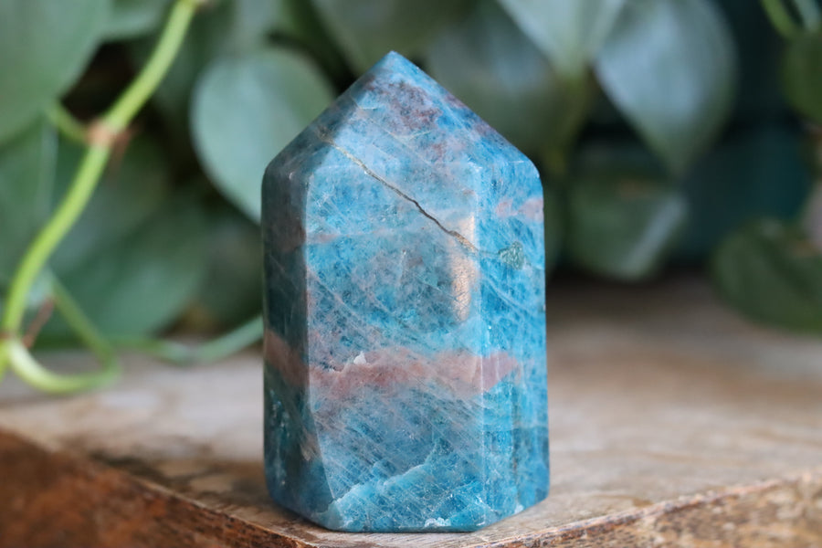 Blue apatite tower 14