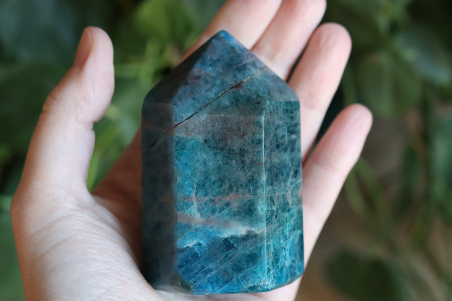 Blue apatite tower 14