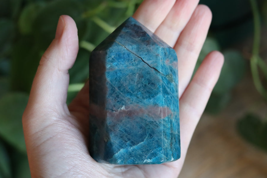 Blue apatite tower 14