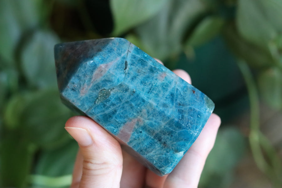 Blue apatite tower 14