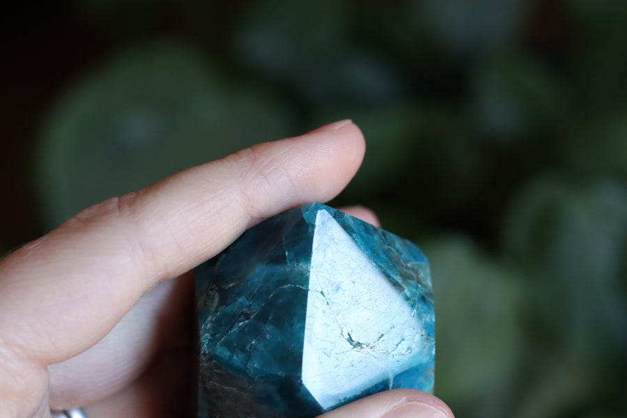 Blue apatite tower 15