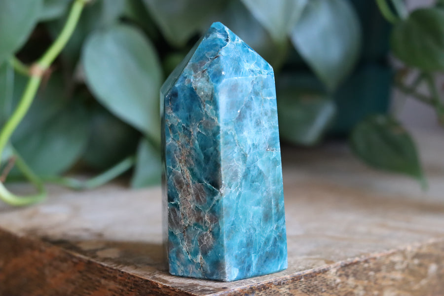 Blue apatite tower 15