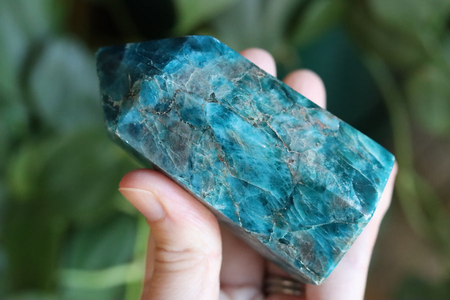 Blue apatite tower 15