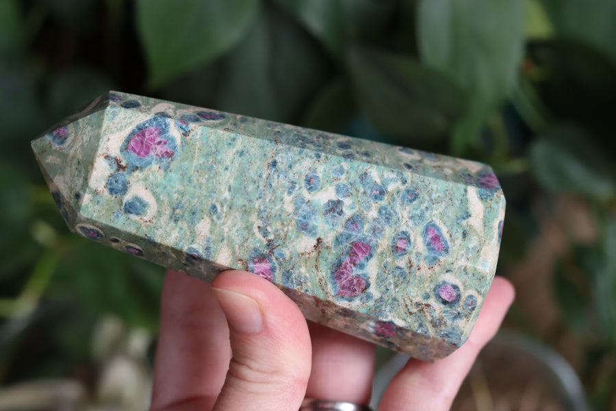 Ruby in fuchsite and kyanite tower 2