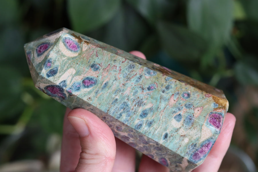 Ruby in fuchsite and kyanite tower 2