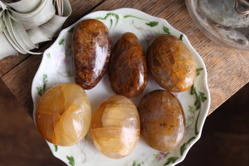 Golden healer pocket stone