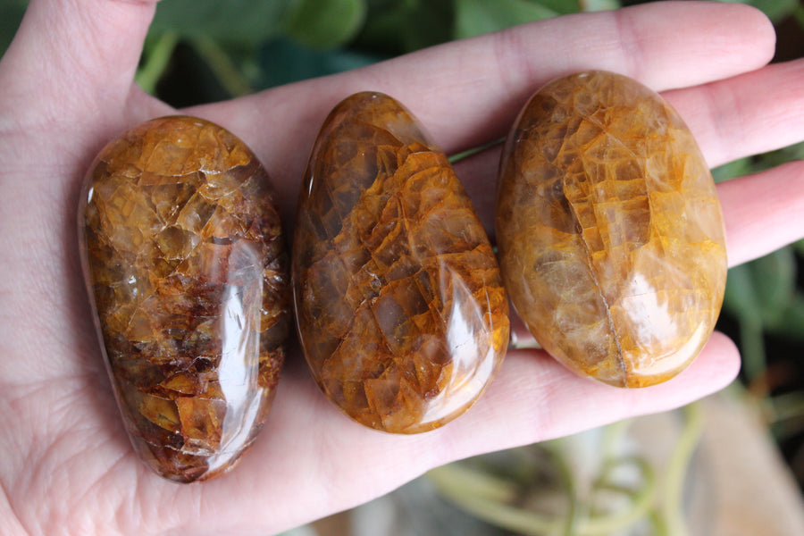 Golden healer pocket stone