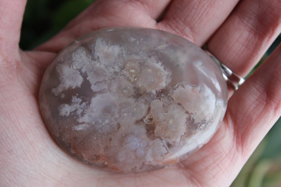 Flower agate pocket stone 5