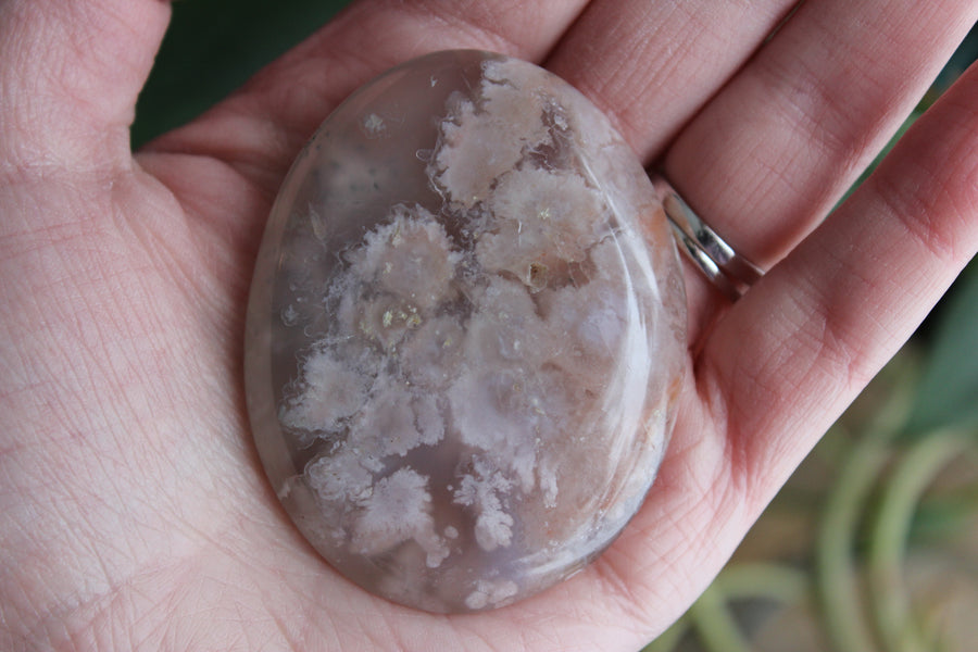 Flower agate pocket stone 5