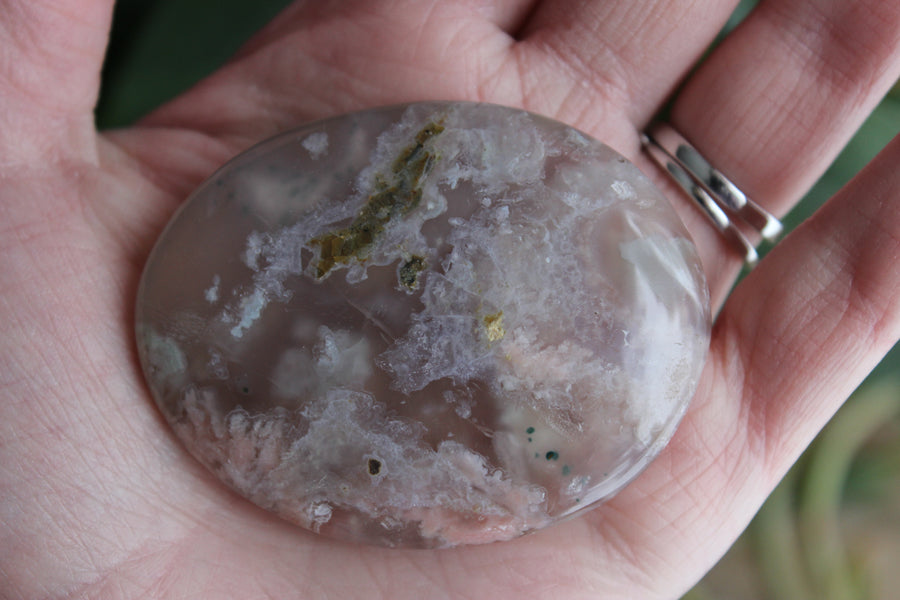 Flower agate pocket stone 5