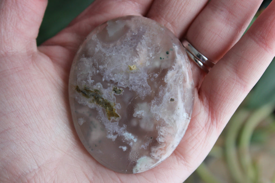 Flower agate pocket stone 5