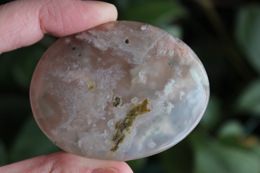 Flower agate pocket stone 5