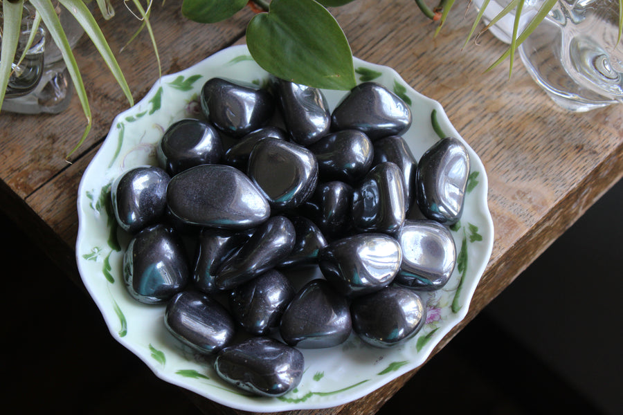 Hematite tumbled stone