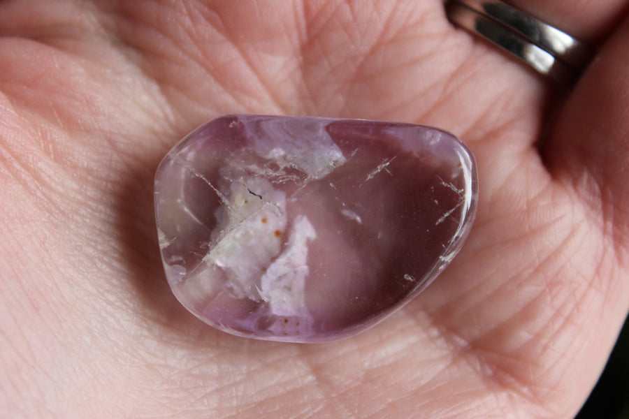 Polished pink kunzite 11