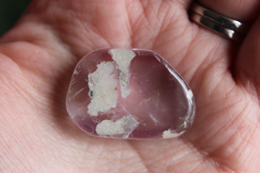 Polished pink kunzite 11