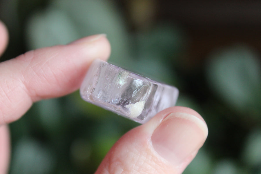 Polished pink kunzite 11