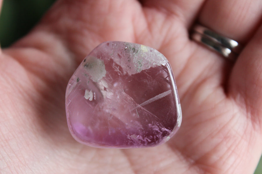 Polished pink kunzite 13