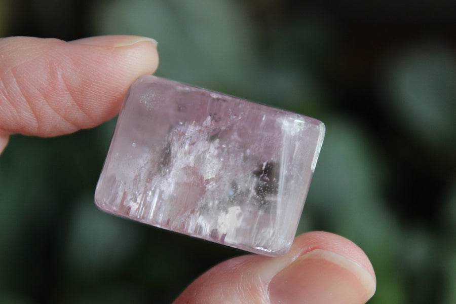 Polished pink kunzite 13