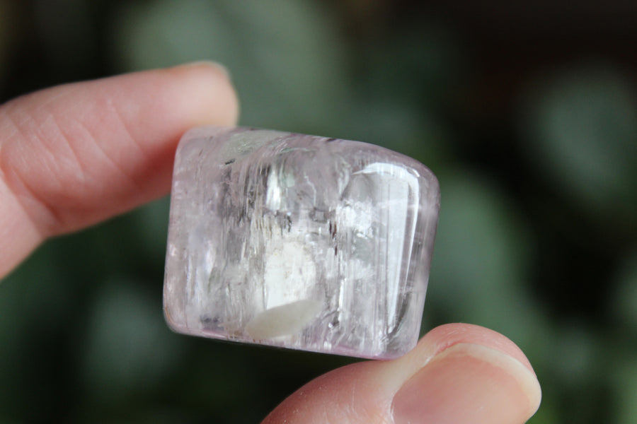 Polished pink kunzite 13