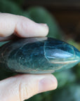 Blue apatite pocket stone 8