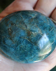 Blue apatite pocket stone 10