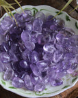 Amethyst tumbled stones (set of 3)