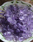 Amethyst tumbled stones (set of 3)