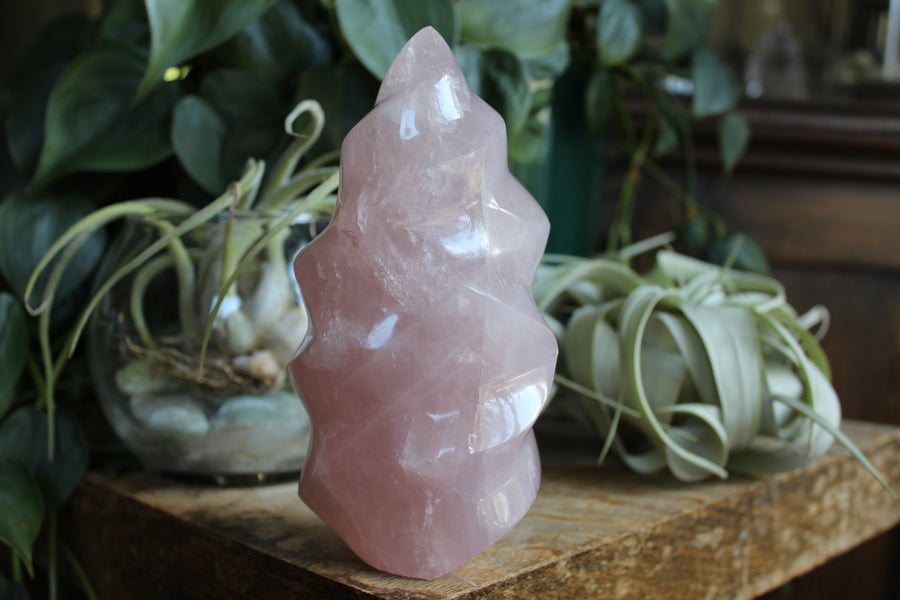 Rose quartz flame 2