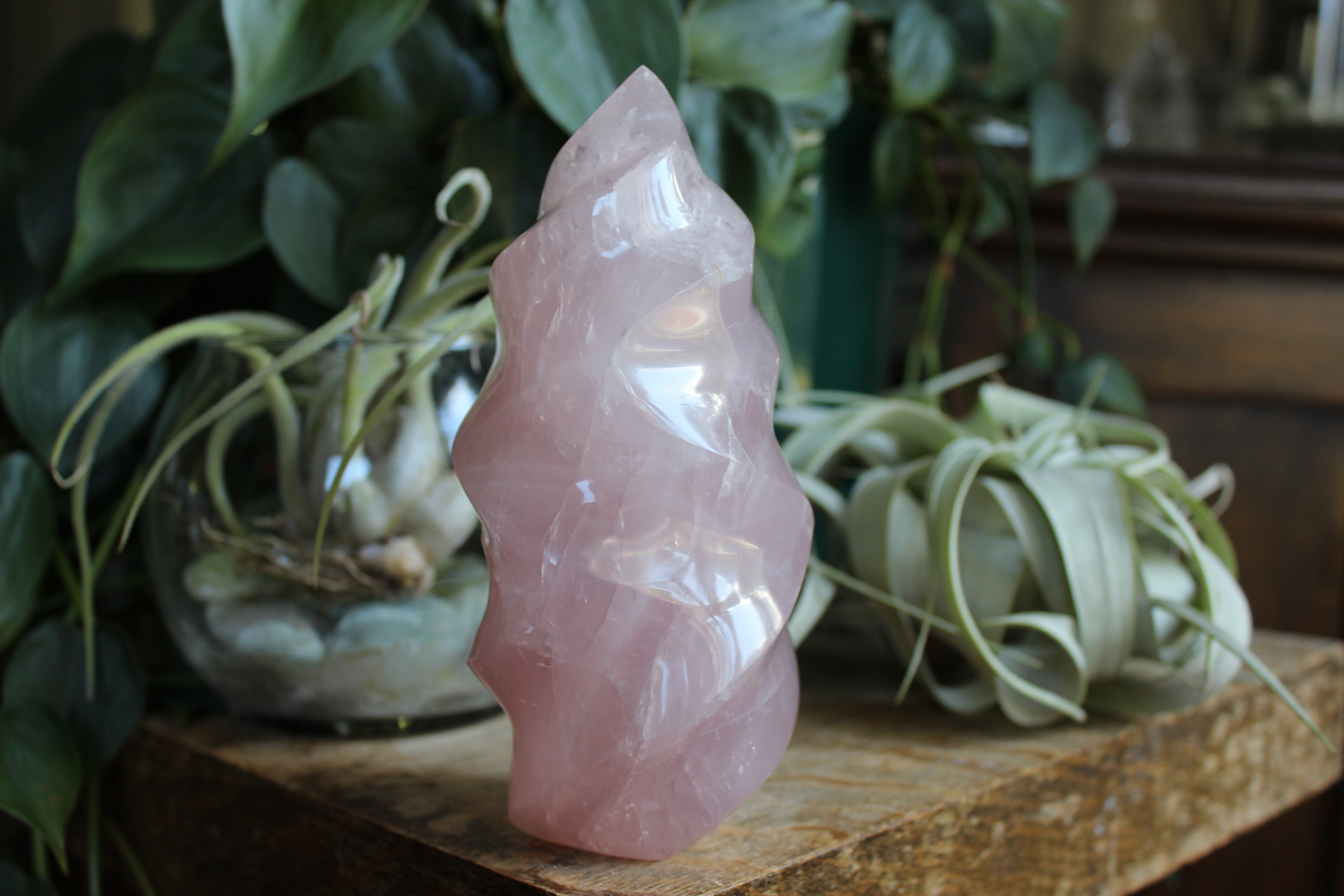 Rose quartz flame 2