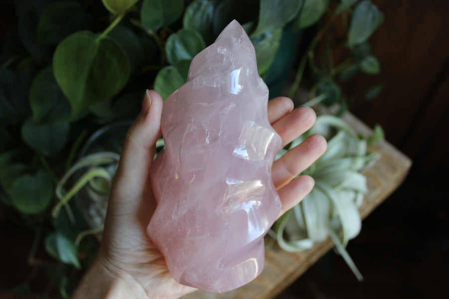 Rose quartz flame 2