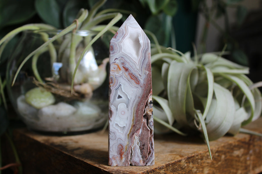 Crazy lace agate tower 10