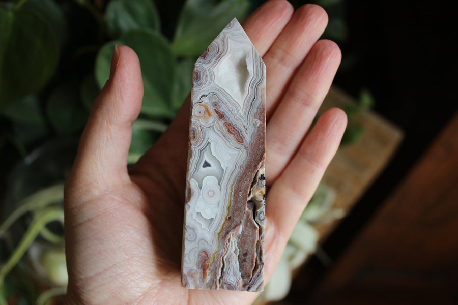 Crazy lace agate tower 10