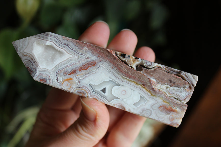 Crazy lace agate tower 10