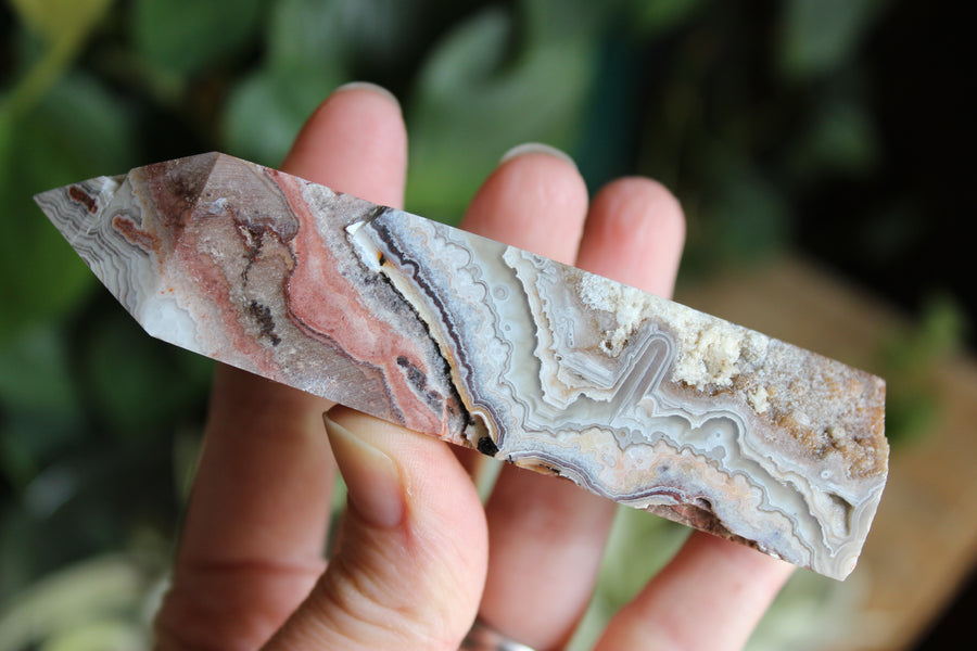 Crazy lace agate tower 10
