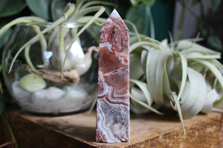 Crazy lace agate tower 11