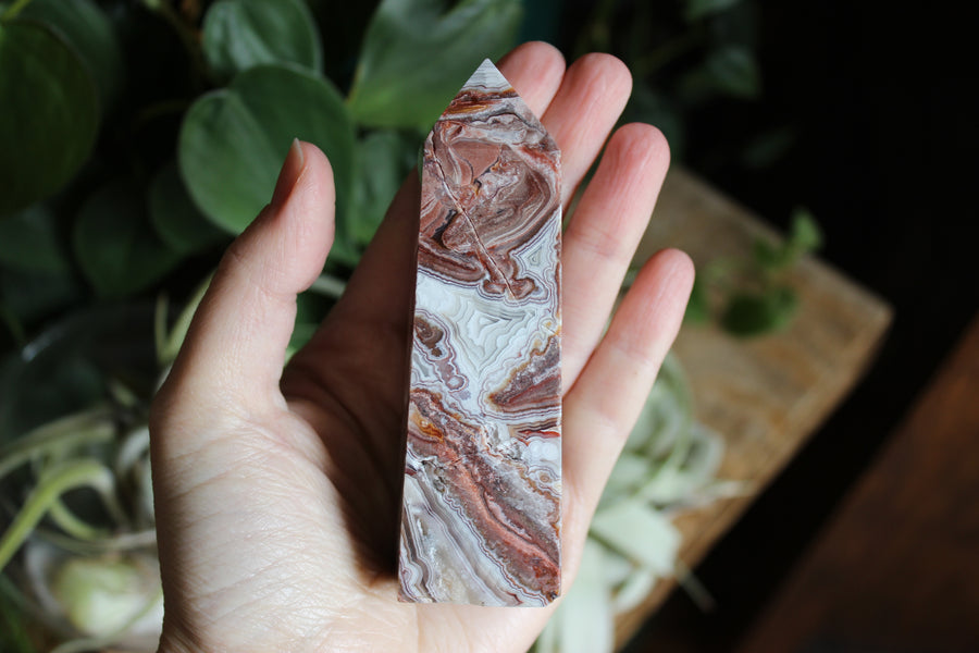 Crazy lace agate tower 11