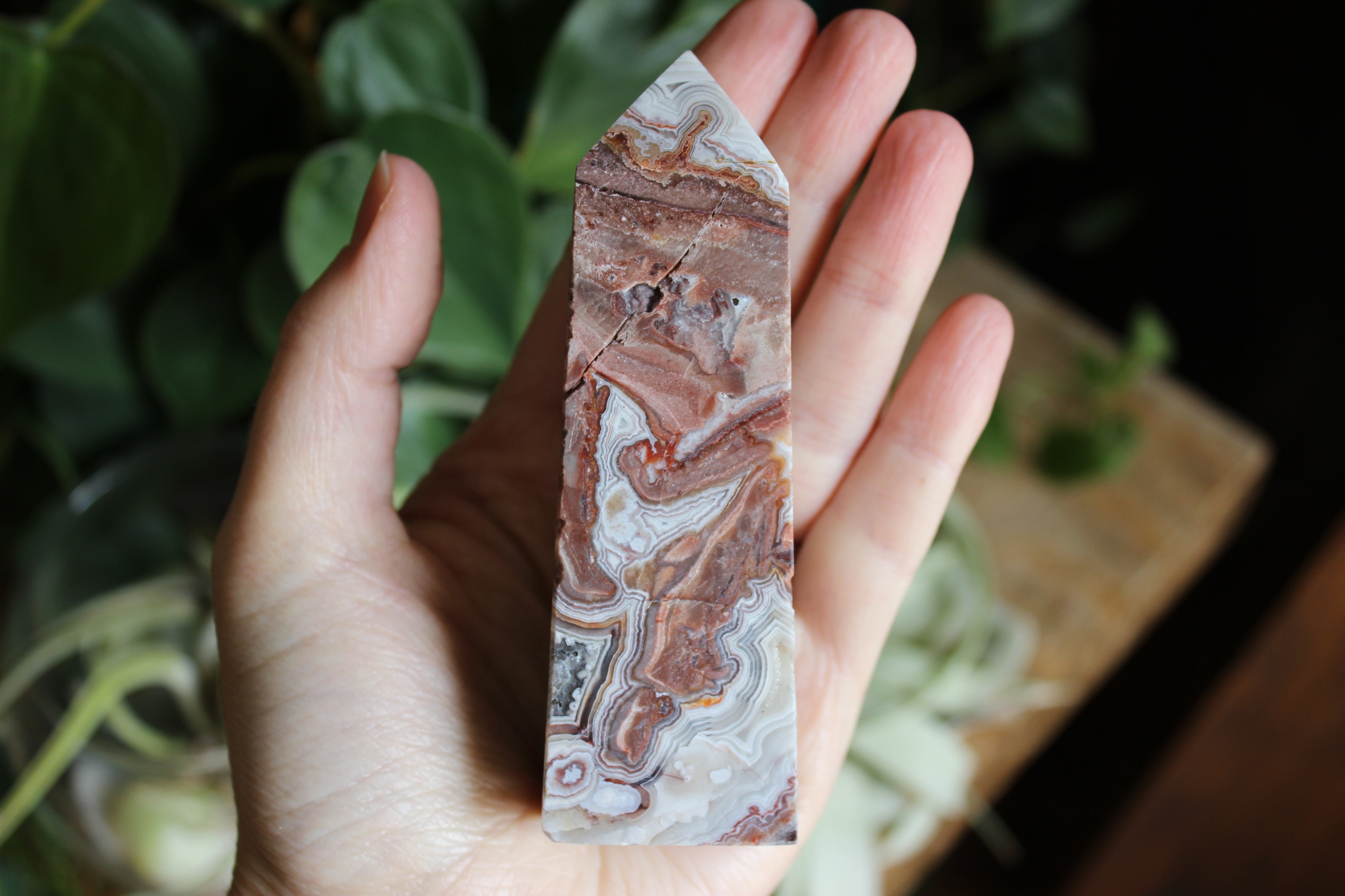 Crazy lace agate tower 11