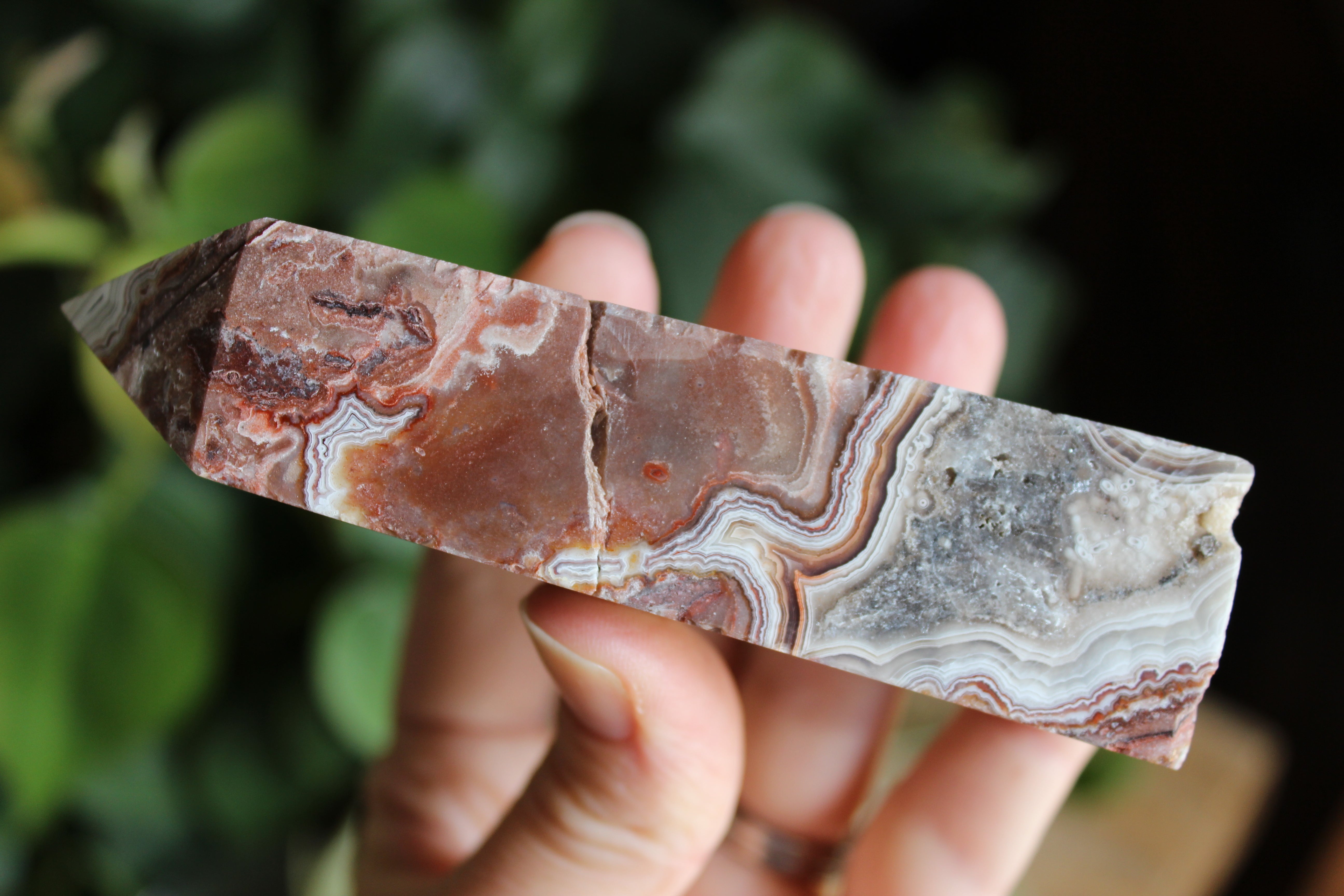 Crazy lace agate tower 11