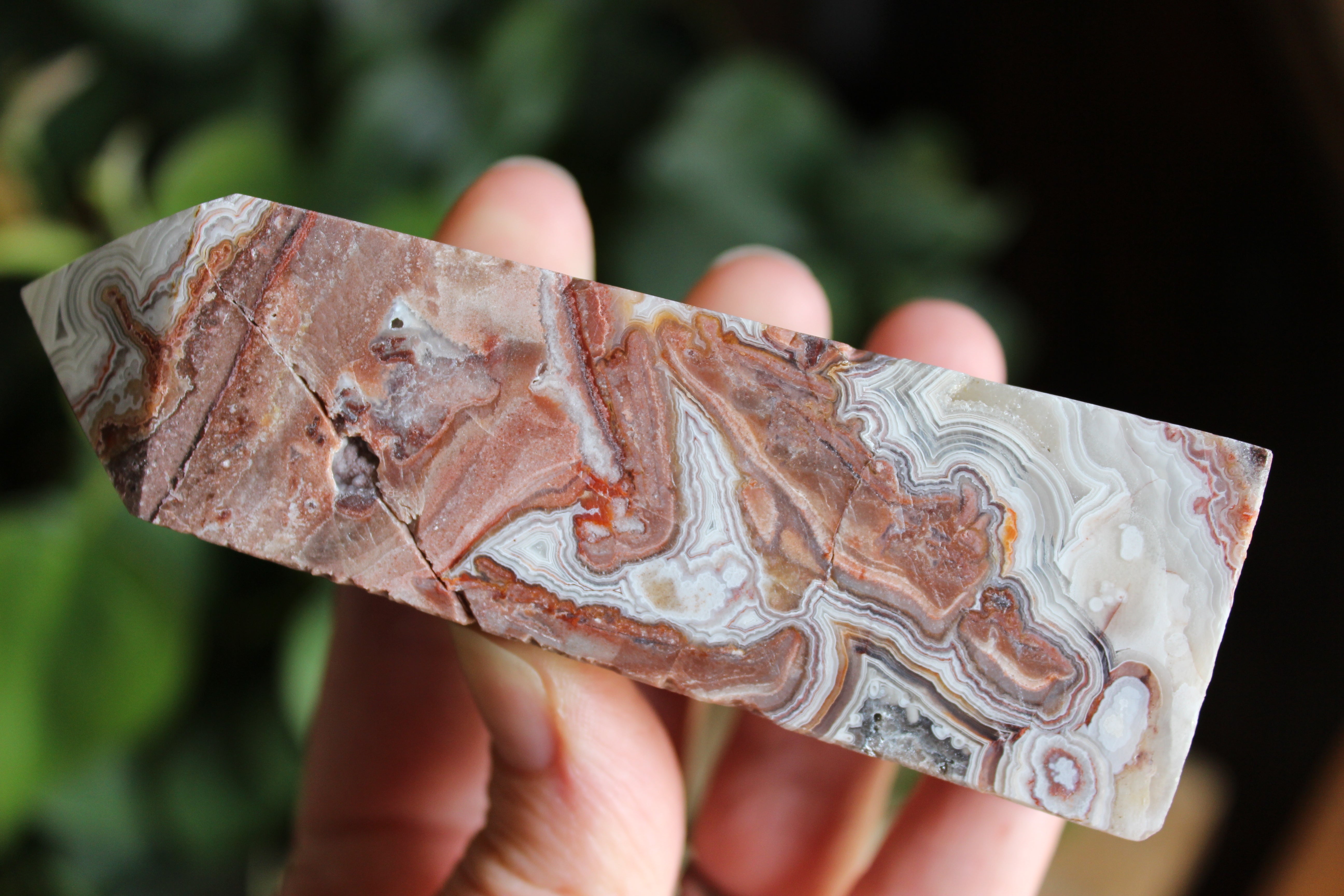 Crazy lace agate tower 11