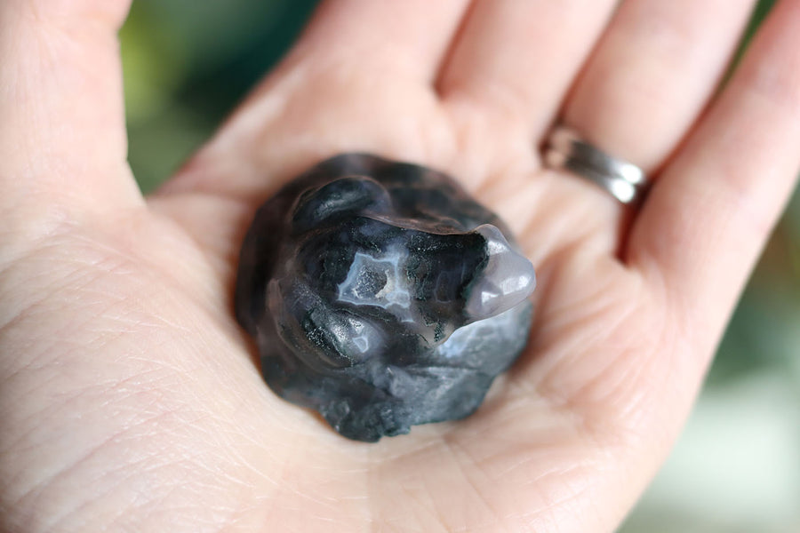 Moss agate frog 7